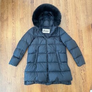 Herno Fur-Trimmed Quilted Jacket - IT 44 / Black / US 8